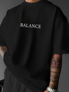 تیشرت باکسی طرح BALANCE